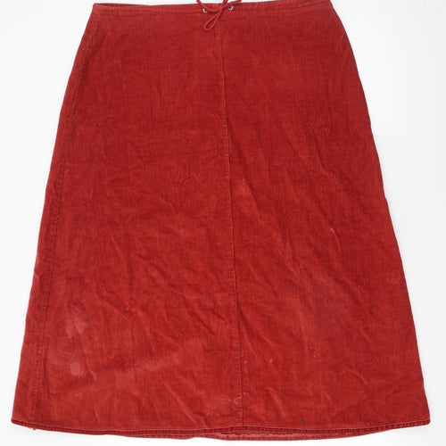 Alice Collins Women’s Red Corduroy A-Line Skirt Size 16