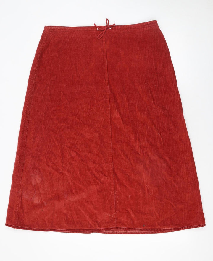 Alice Collins Women’s Red Corduroy A-Line Skirt Size 16
