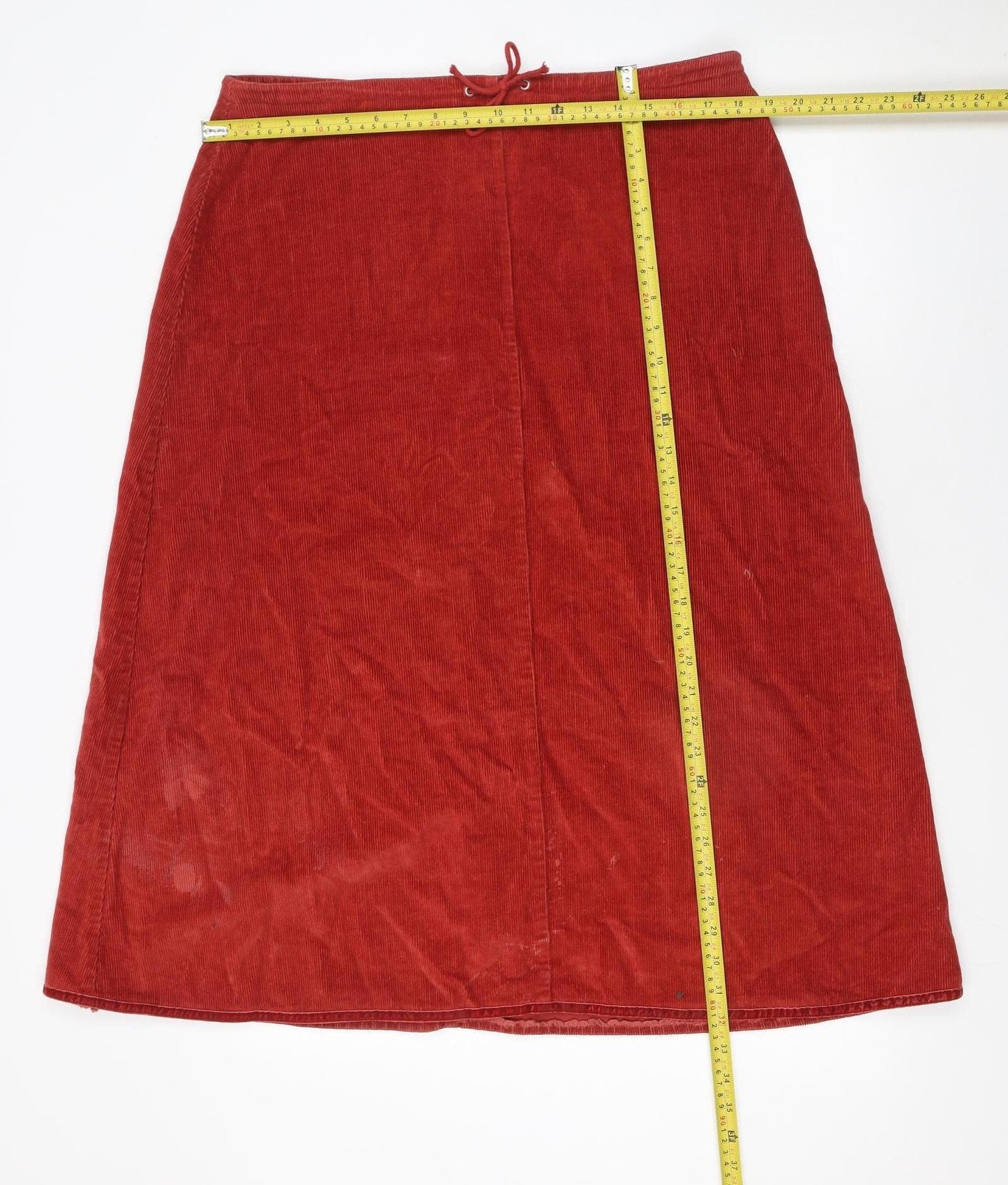 Alice Collins Women’s Red Corduroy A-Line Skirt Size 16