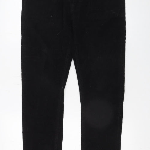 Nudie Jeans Co Women's Black Corduroy Slim Trousers W32 L30