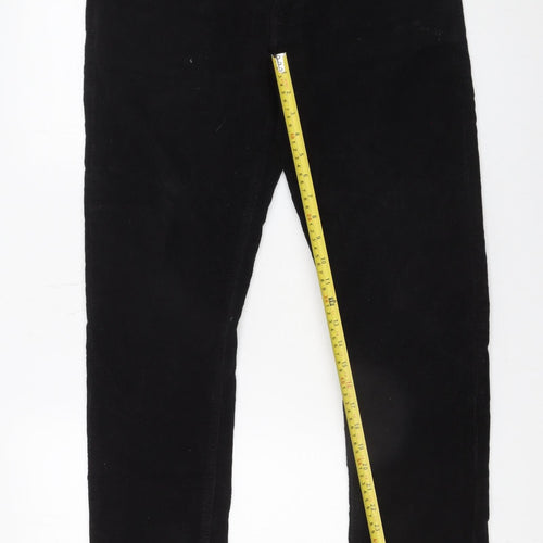 Nudie Jeans Co Women's Black Corduroy Slim Trousers W32 L30