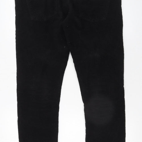 Nudie Jeans Co Women's Black Corduroy Slim Trousers W32 L30