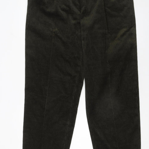 Debenhams Men Brown Corduroy Pleated Trousers 36W 31L Casual Club