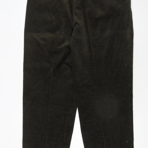 Debenhams Men Brown Corduroy Pleated Trousers 36W 31L Casual Club