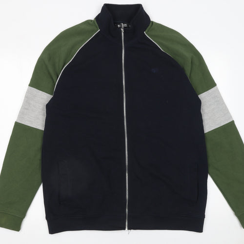 Burton Menswear Men’s Multicoloured L Full Zip Cotton Jumper