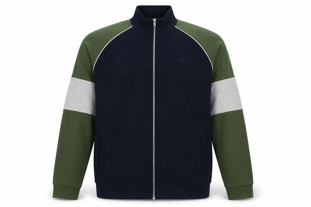 Burton Menswear Men’s Multicoloured L Full Zip Cotton Jumper