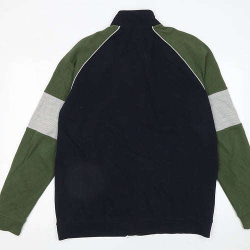 Burton Menswear Men’s Multicoloured L Full Zip Cotton Jumper