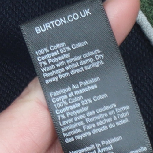 Burton Menswear Men’s Multicoloured L Full Zip Cotton Jumper