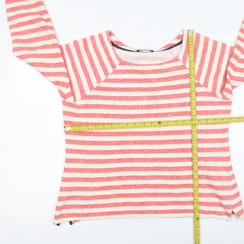 George Women’s Red Striped Pullover Sweatshirt Size 18 Cotton Blend