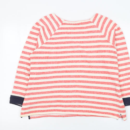 George Women’s Red Striped Pullover Sweatshirt Size 18 Cotton Blend