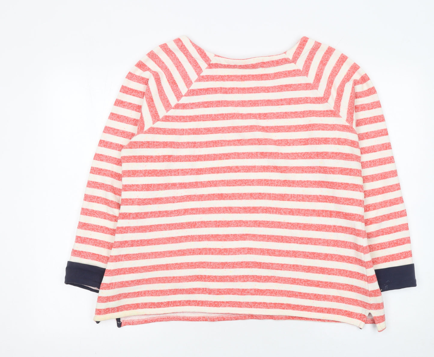 George Women’s Red Striped Pullover Sweatshirt Size 18 Cotton Blend