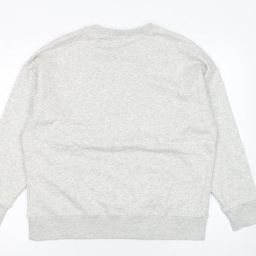 Marks and Spencer Women’s Grey Christmas Bear Long Sleeve Pyjama Top Size 8