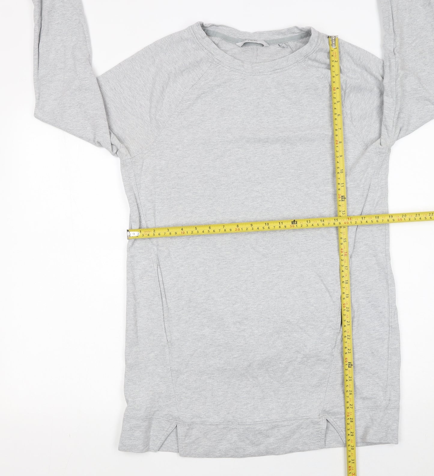 Next Womens Grey Long Sleeve Pullover Sweatshirt Size 14