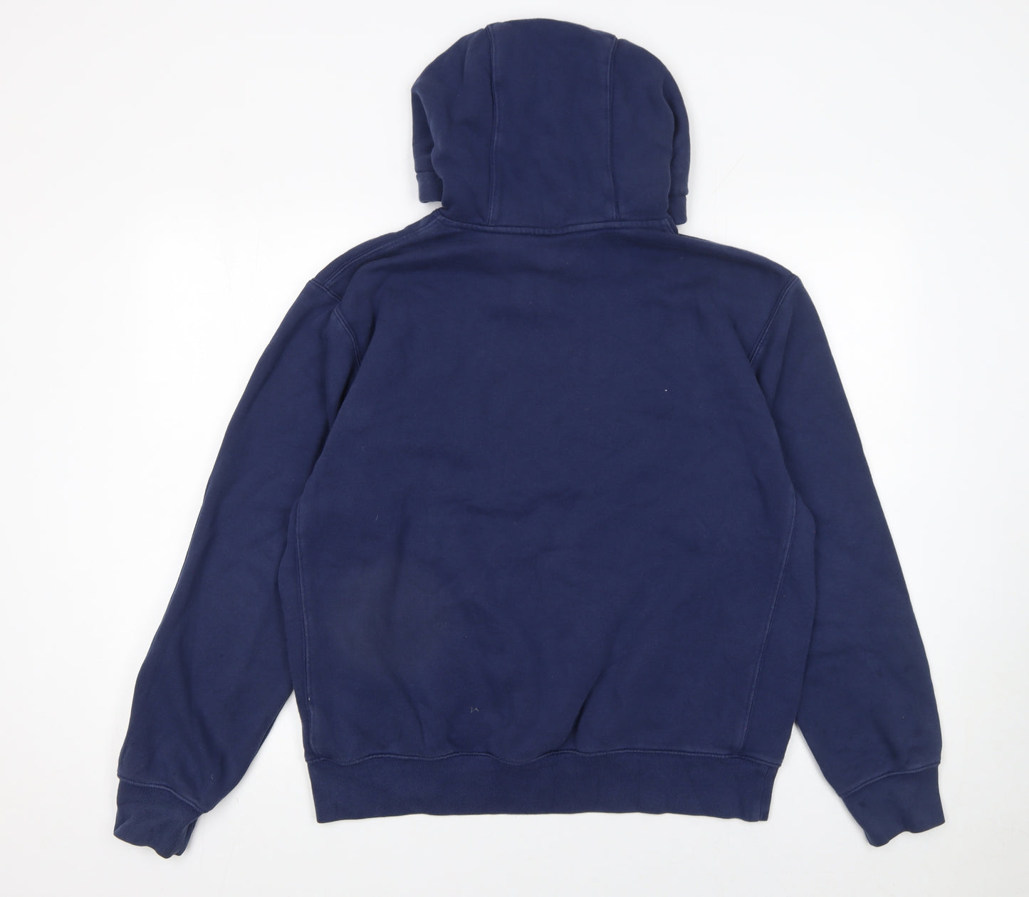 Nike Men's Blue Pullover Hoodie M Fleece Logo Sweatshirt