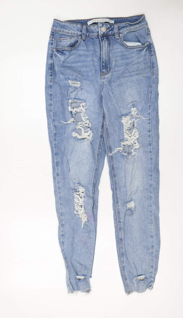 Tinseltown Women’s Blue Distressed Skinny Jeans Size 5
