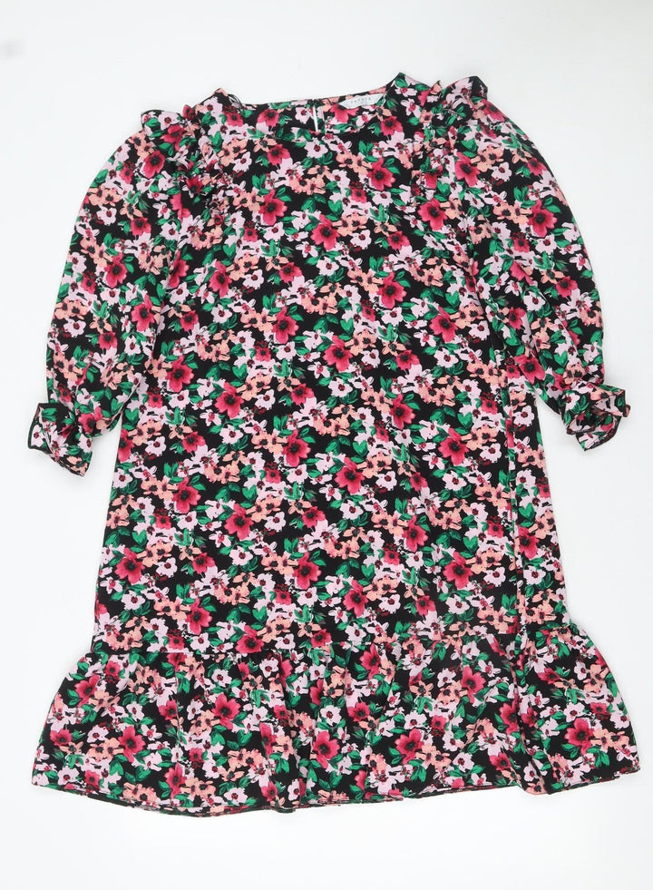 Matalan Women’s Multicoloured Floral Shift Dress Size 12