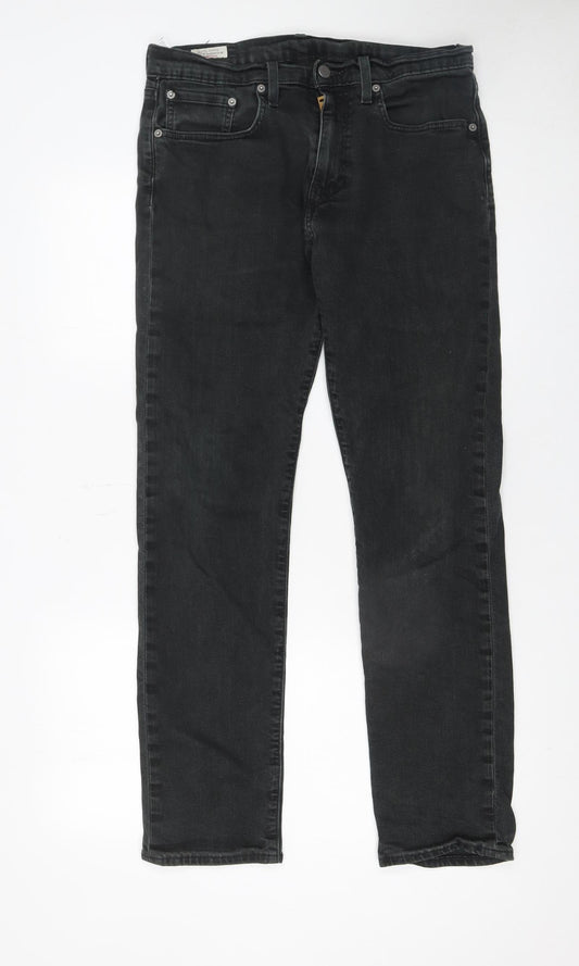 Levi's Premium Men's Black Slim Straight Jeans W31 L32