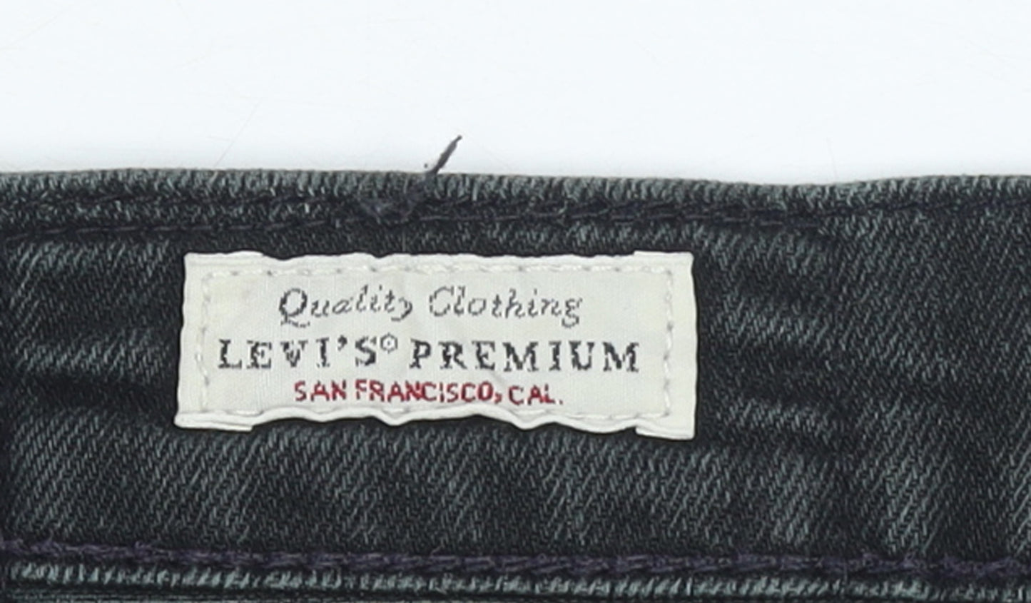 Levi's Premium Men's Black Slim Straight Jeans W31 L32