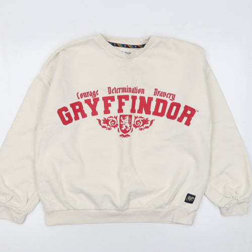 Marks and Spencer Girls Ivory Gryffindor Pullover Sweatshirt Age 13-14 Years