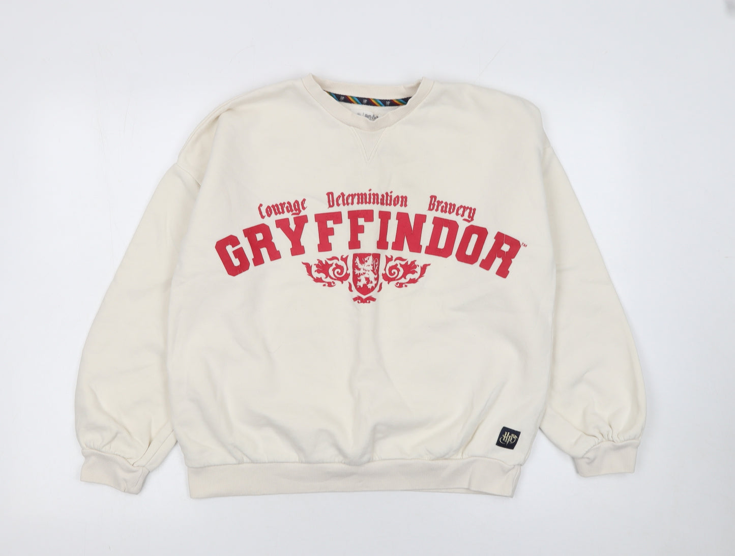 Marks and Spencer Girls Ivory Gryffindor Pullover Sweatshirt Age 13-14 Years