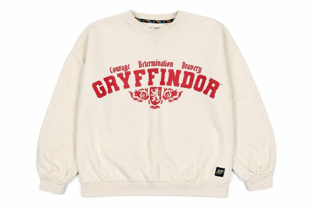 Front view of Marks & Spencer girls’ ivory gryffindor pullover sweatshirt age 13-14 years