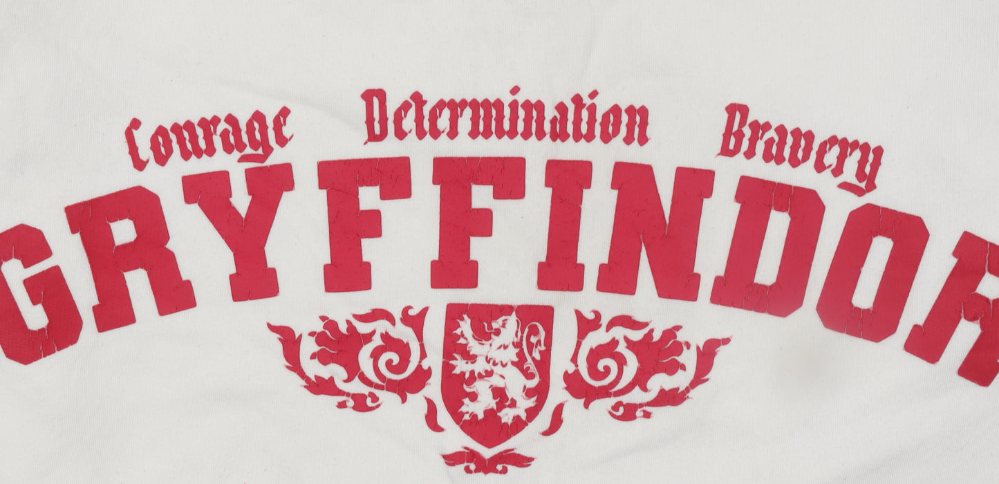 Marks and Spencer Girls Ivory Gryffindor Pullover Sweatshirt Age 13-14 Years