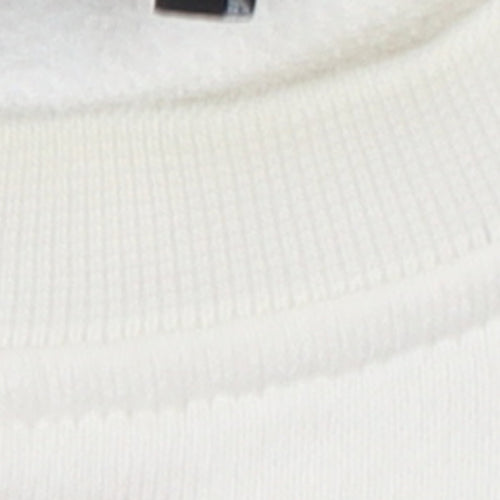 Karl Lagerfeld Women White Medium Crew Neck Logo Sweatshirt