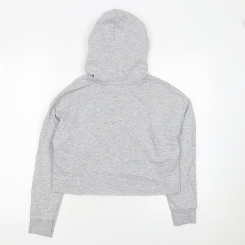 New Look 915 Girls Grey NASA Cropped Hoodie Age 10-11 Years Pullover