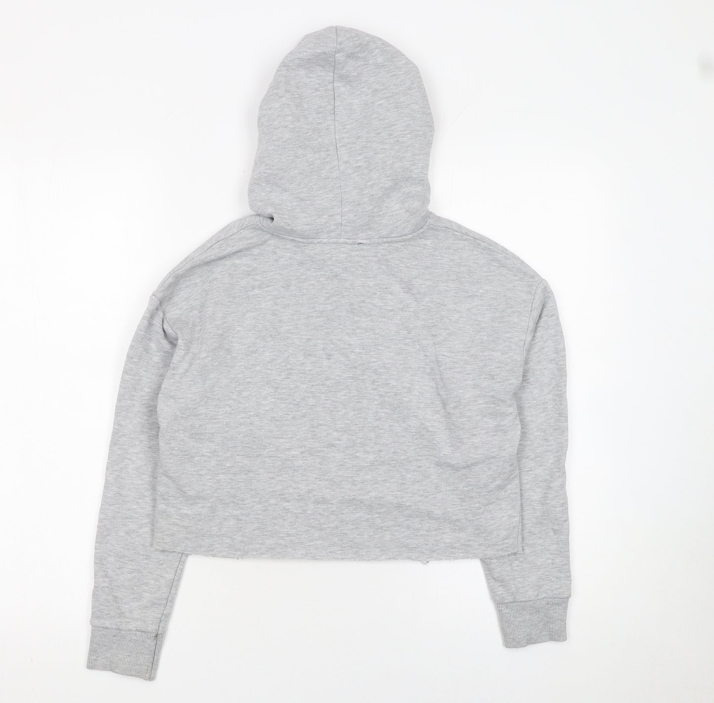 New Look 915 Girls Grey NASA Cropped Hoodie Age 10-11 Years Pullover