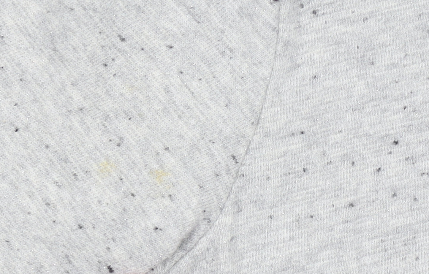 Next Girls Grey Full Zip Sweatshirt 11 Years Cotton Blend Glitter Trim