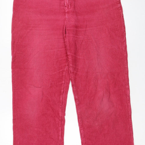 Marks and Spencer Women’s Pink Corduroy Trousers Size 16 Long