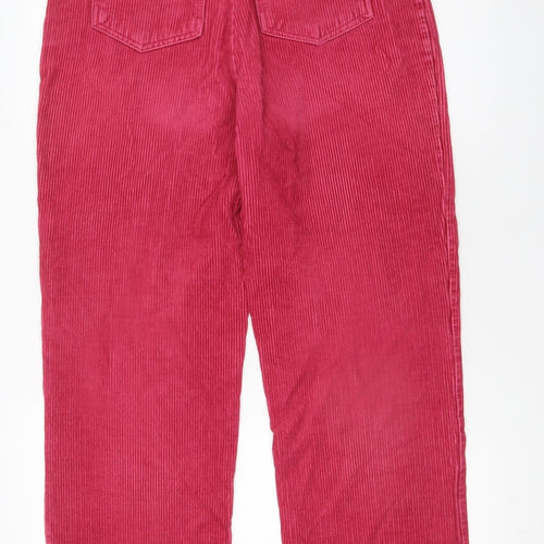 Marks and Spencer Women’s Pink Corduroy Trousers Size 16 Long