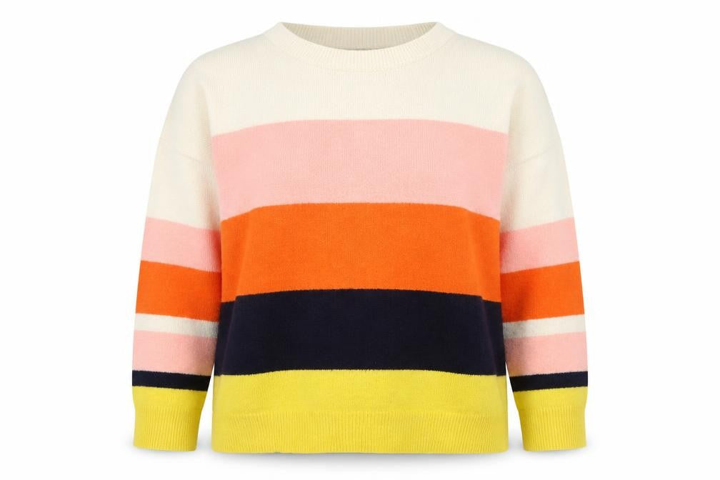 Oasis Women’s Multicoloured Striped Crew Neck Knit Jumper XL
