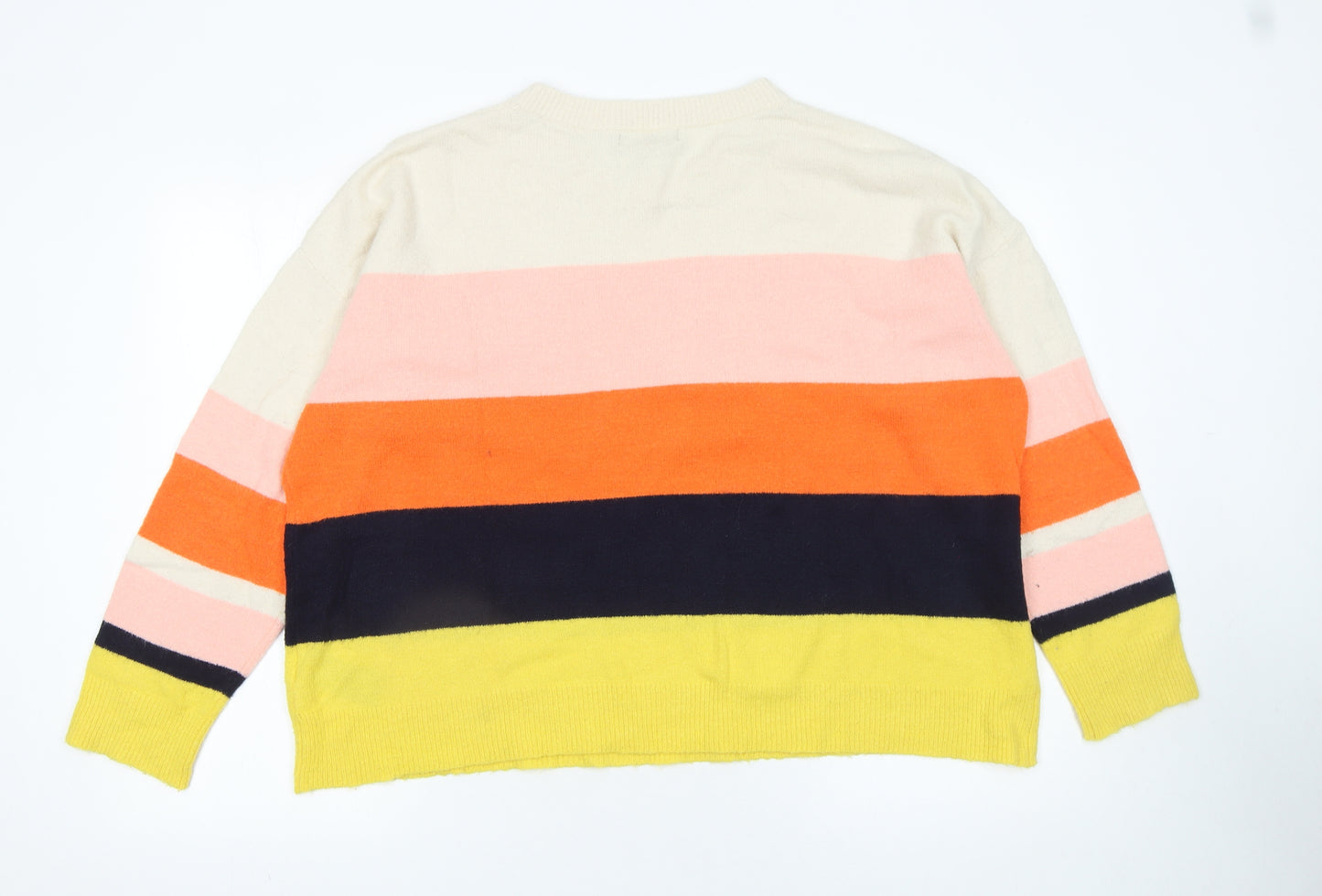 Oasis Women’s Multicoloured Striped Crew Neck Knit Jumper XL