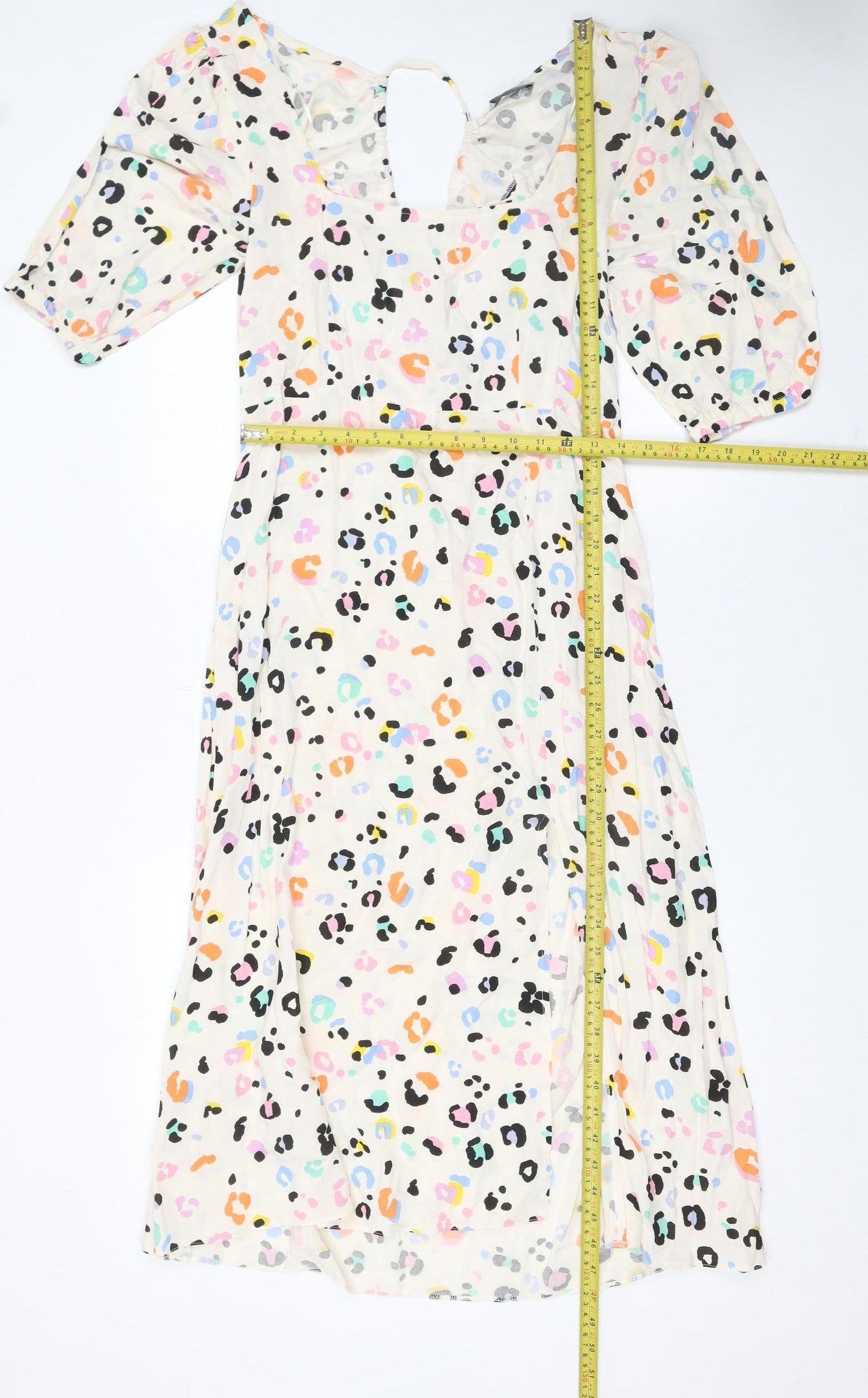 Matalan Women’s Multicoloured Animal Print A-Line Knee Length Dress Size 14