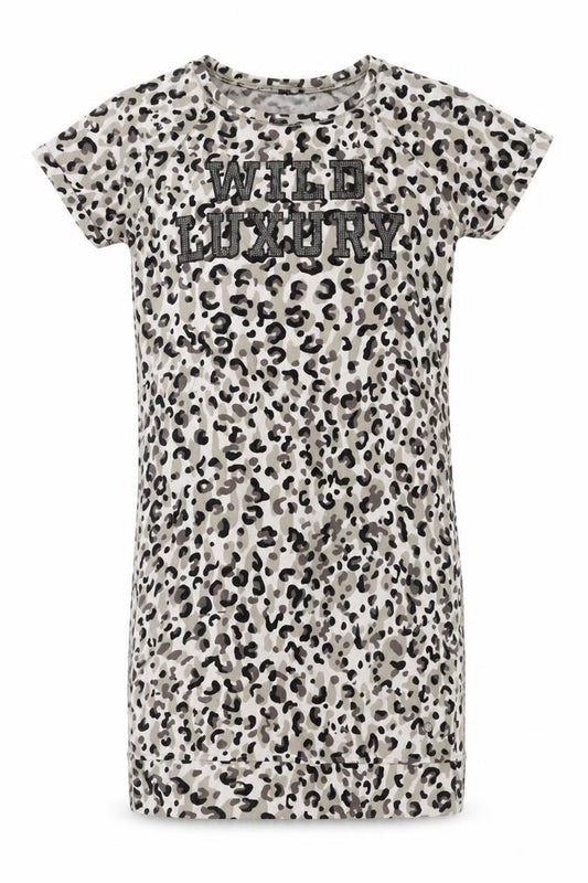 Front view of Monari Women Multicoloured Animal Print T-Shirt Dress, size 8