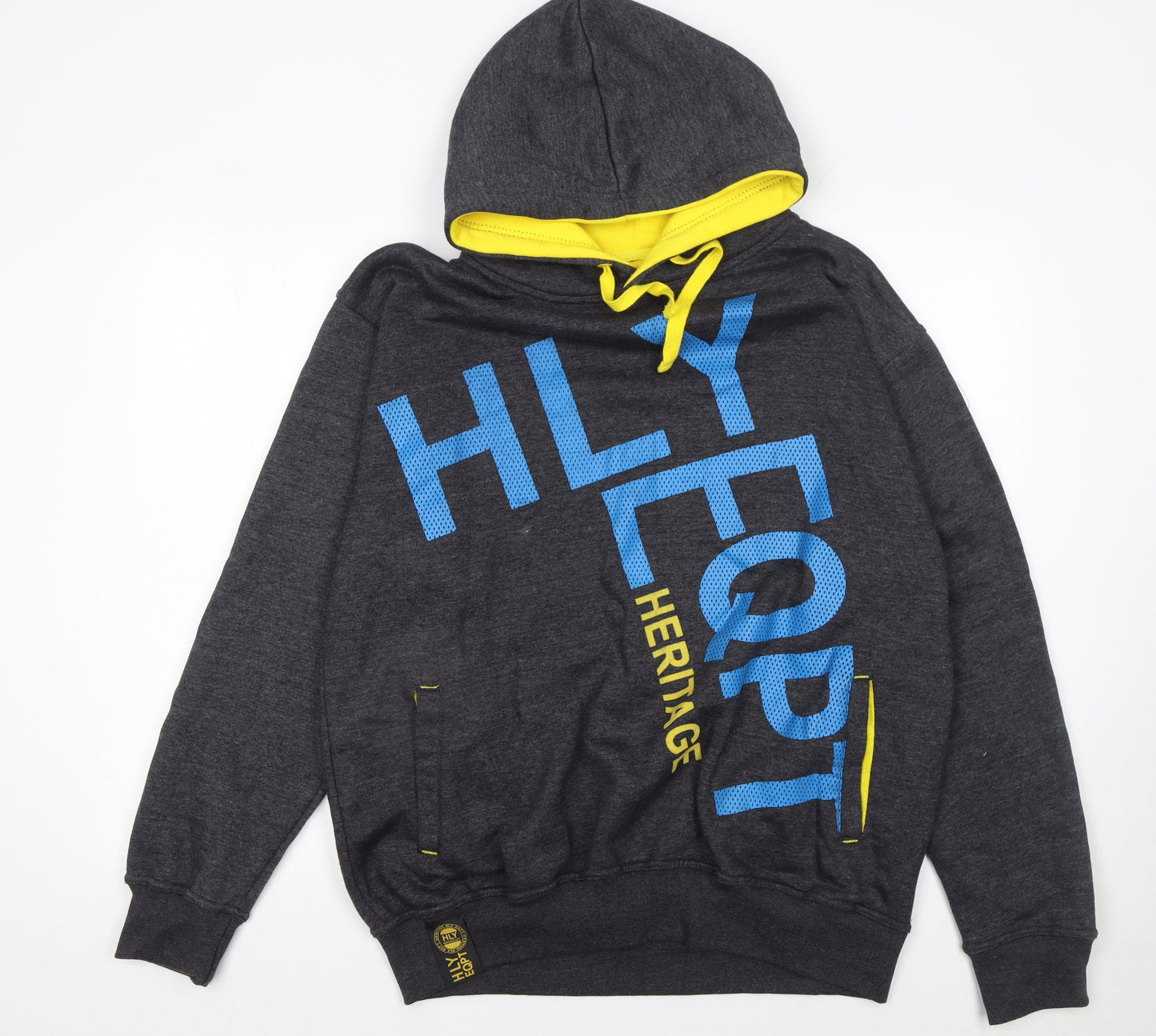 HLY EQPT Heritage Men Grey XL Pullover Hoodie With Logo