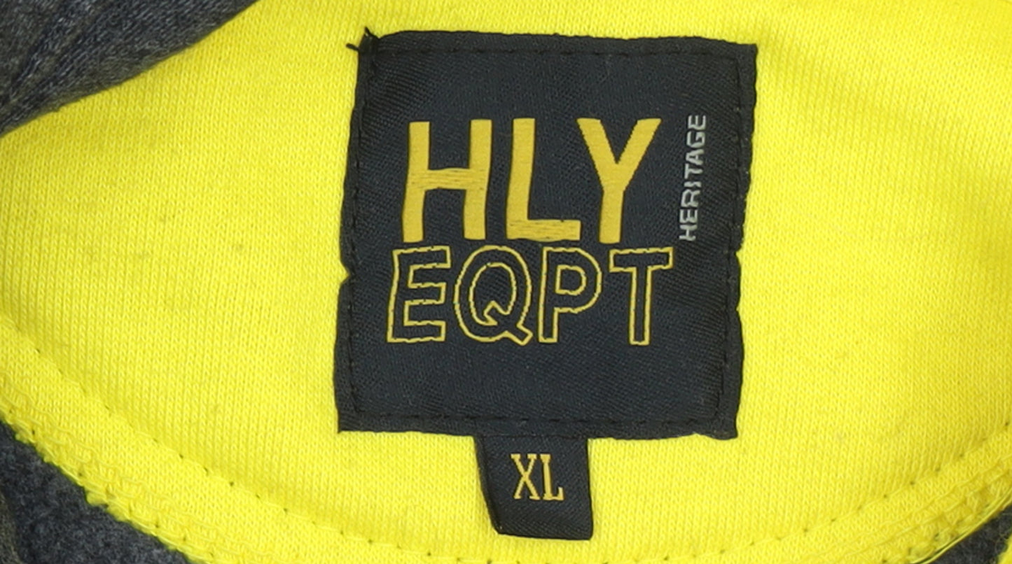 HLY EQPT Heritage Men Grey XL Pullover Hoodie With Logo