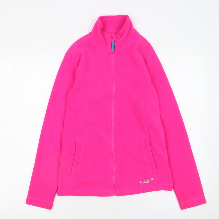 Gelert Girls Pink Fleece Full Zip Jacket 13 Years Lightweight Outdoor