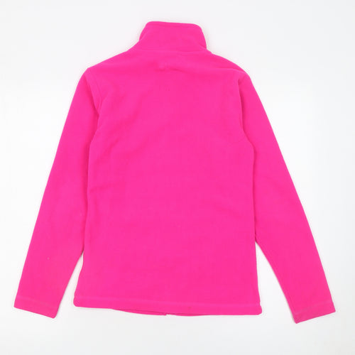 Gelert Girls Pink Fleece Full Zip Jacket 13 Years Lightweight Outdoor