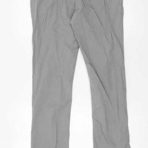 Tommy Hilfiger Men's Grey Chino Trousers 32W 32L Cotton Casual