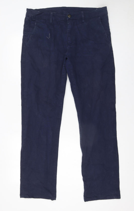 St Bernard for Dunnes Stores Men's Blue Straight Leg Jeans 34W 32L Cotton Blend