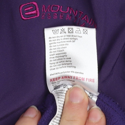 Mountain Essentials Women's Purple Softshell Jacket Size 14