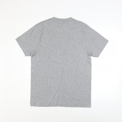 DKNY Men's Grey Cotton Crew Neck Short Sleeve T-Shirt M