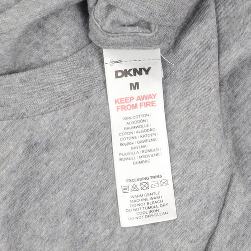 DKNY Men's Grey Cotton Crew Neck Short Sleeve T-Shirt M