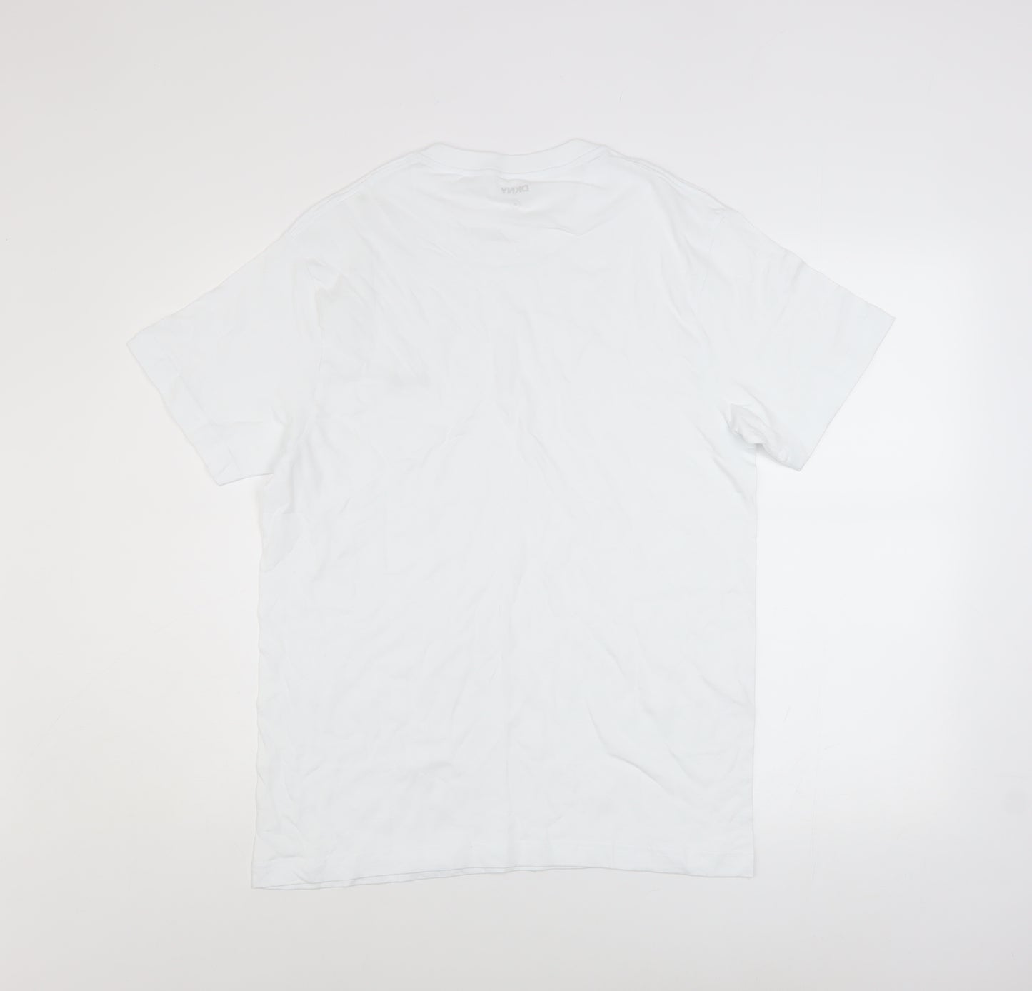 DKNY Men's White Cotton Crew Neck Short Sleeve T-Shirt M