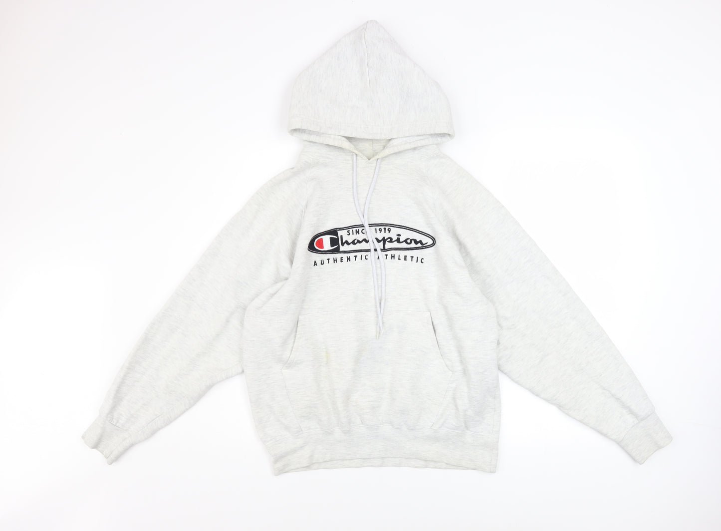 Champion Men's Grey Medium Pullover Hoodie Authentic Athletic Logo