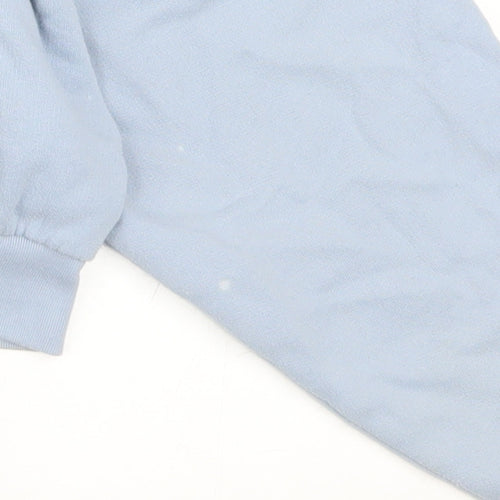 Levi's Women's Blue Pullover Cropped Hoodie Size M Cotton Blend