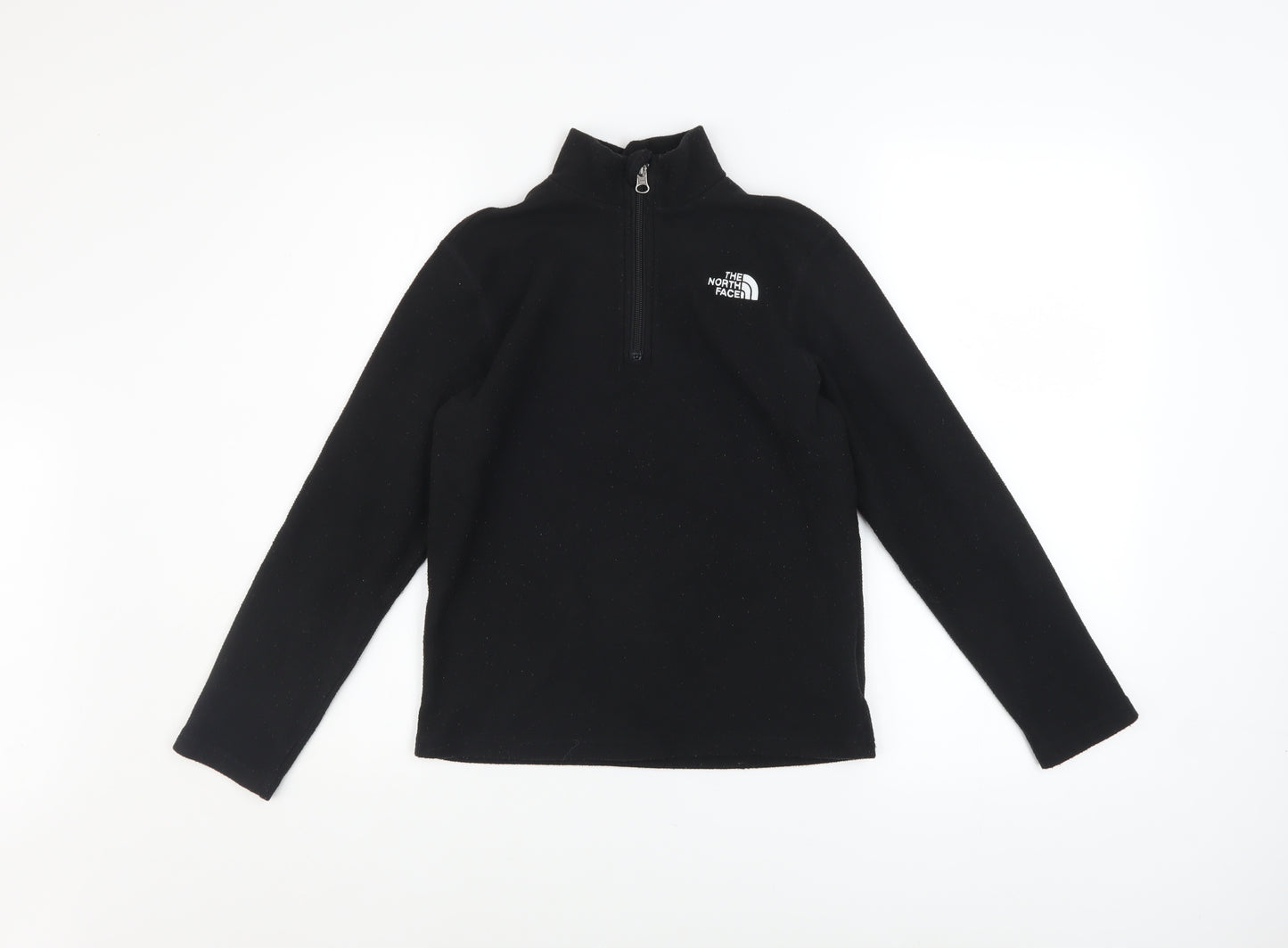The North Face Boys Black Fleece 1/4 Zip Pullover Sweatshirt Size M