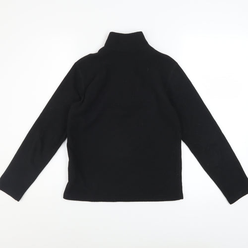 The North Face Boys Black Fleece 1/4 Zip Pullover Sweatshirt Size M
